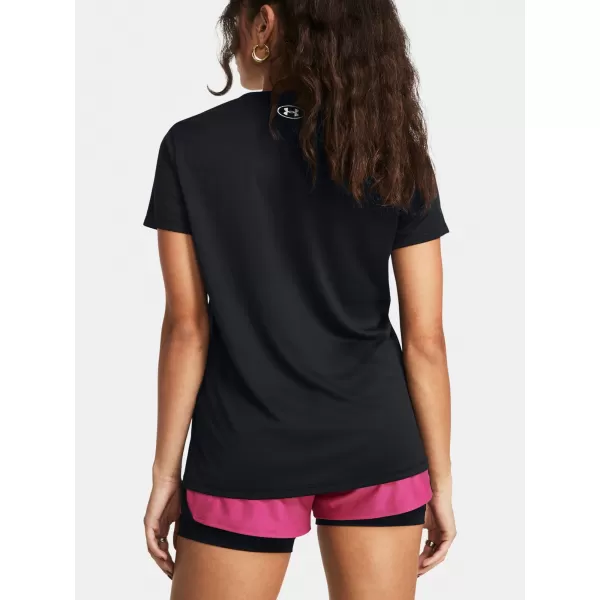  Дамска тениска UNDER ARMOUR TECH SSV- SOLID 1384229-001 ЧЕРЕН 