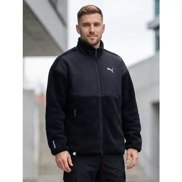  Мъжко яке PUMA TECH SOFT TECH RELAXED SHERPA JACKET 632104-01 ЧЕРЕН 