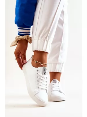 Дамски кожени кецове BIG STAR JJ274311 WHITE Big Star Shoes