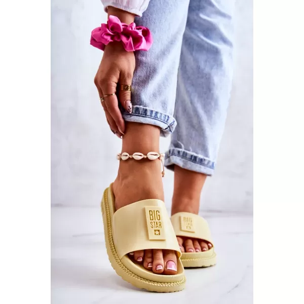  Дамски чехли BIG STAR JJ274A305 YELLOW Big Star Shoes 