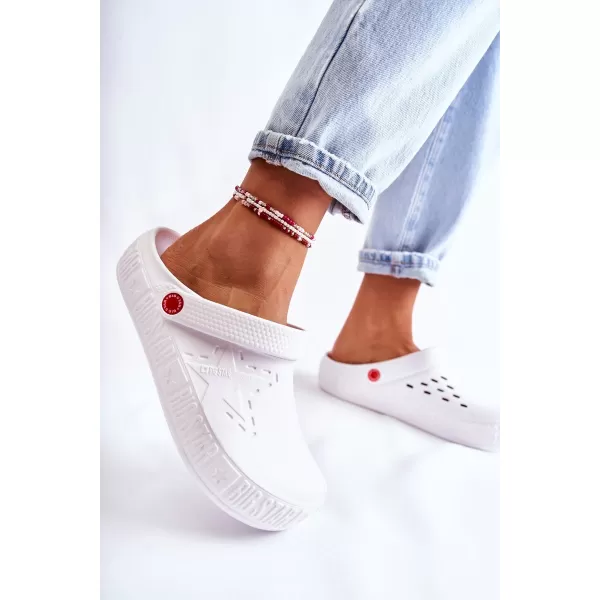  Дамски чехли с приплъзване BIG STAR II275003 WHITE Big Star Shoes 
