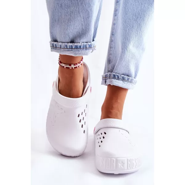  Дамски чехли с приплъзване BIG STAR II275003 WHITE Big Star Shoes 