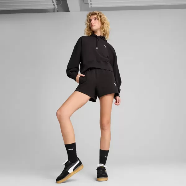  Дамска суитчър PUMA WARDROBE ESS RELAXED CROPPED HOODIE TR 629746-01 ЧЕРНО 