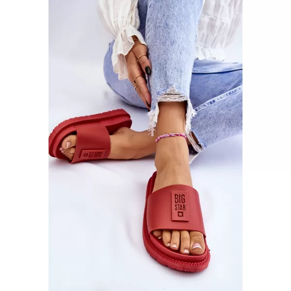  Дамски чехли BIG STAR LL274430 RED Big Star Shoes 
