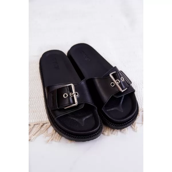  Модни дамски чехли BIG STAR JJ274A307 BLACK Big Star Shoes 
