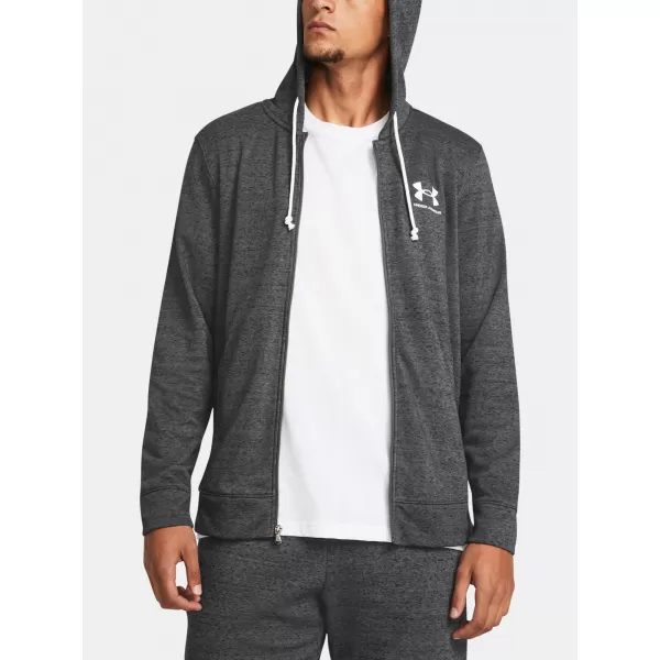  Мъжки суичър UNDER ARMOUR RIVAL TERRY LC FZ 1370409-025 СИВО 