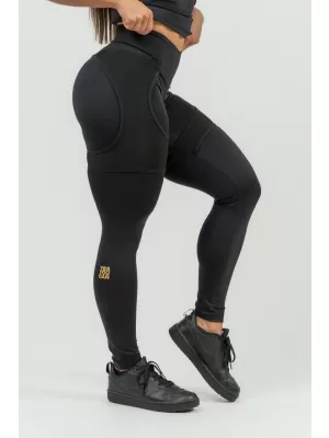 Дамски спортен клин с мрежа INTENSE 838 Gold BLACK/GOLD Nebbia