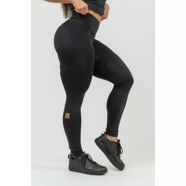  Дамски спортен клин с мрежа INTENSE 838 Gold BLACK/GOLD Nebbia 