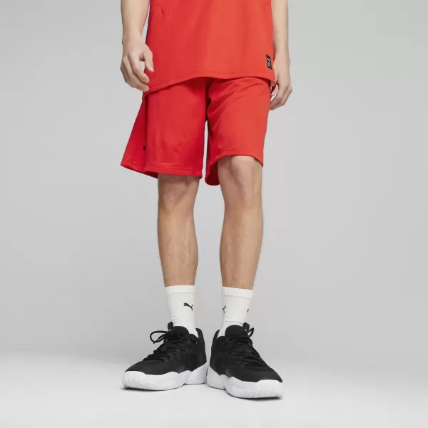  Къси панталони PUMA HOOPS TEAM PRACTICE SHORT 676641_03 PUMA RED 