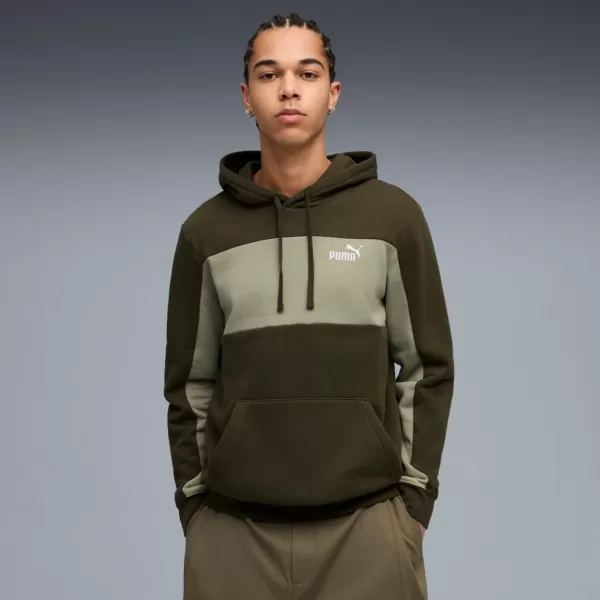  Мъжки суичър PUMA ESS BLOCK HOODIE FL 684686-82 ЗЕЛЕНО 