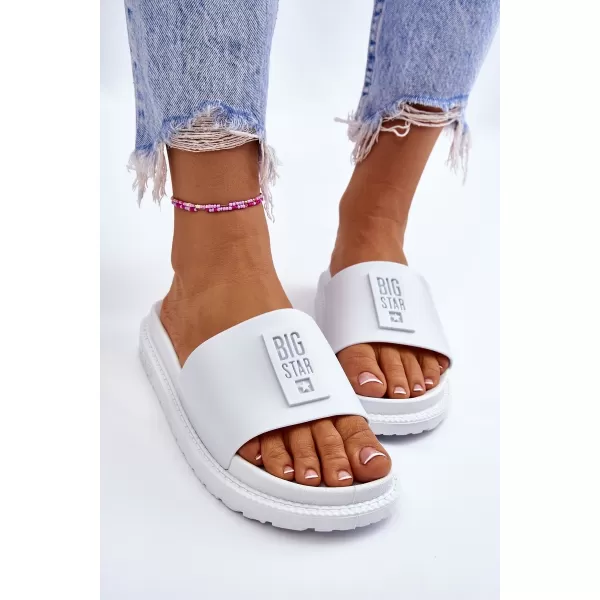  Дамски чехли BIG STAR LL274428 WHITE Big Star Shoes 