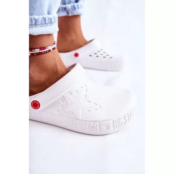  Дамски чехли с приплъзване BIG STAR II275003 WHITE Big Star Shoes 