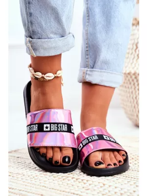 Модни дамски чехли BIG STAR GG274008 PINK Big Star Shoes