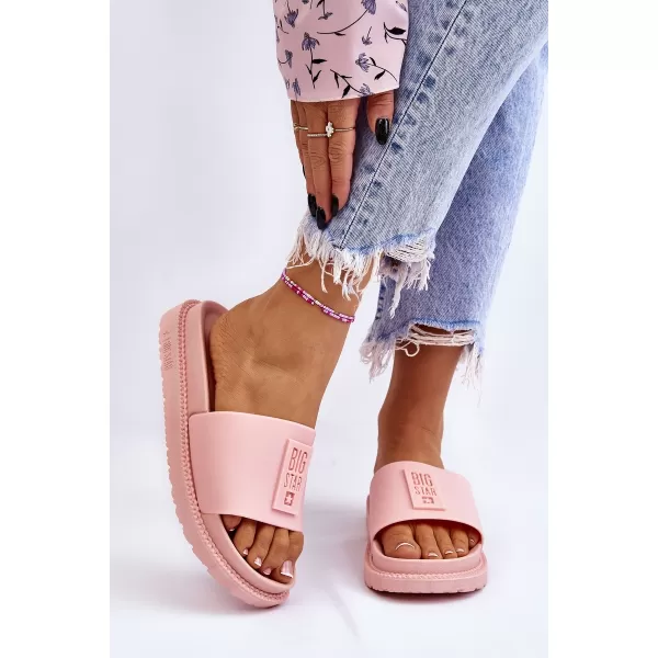  Дамски чехли BIG STAR LL274425 PINK Big Star Shoes 