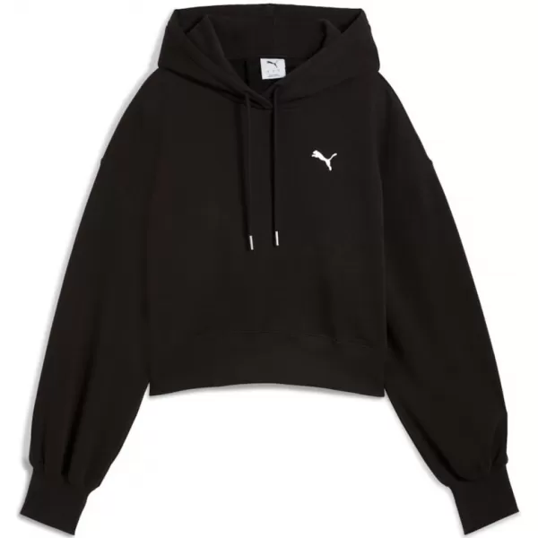  Дамска суитчър PUMA WARDROBE ESS RELAXED CROPPED HOODIE TR 629746-01 ЧЕРНО 