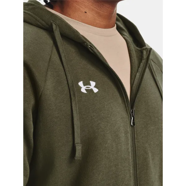  Мъжки суичър UNDER ARMOUR RIVAL FLEECE FZ HOODIE 1379767-390 ЗЕЛЕНО 