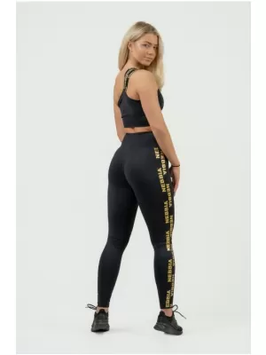 Дамски спортен сутиен с висока поддръжка INTENSE Asymmetric 841 BLACK Nebbia