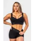 Дамски спортен сутиен с подсилване INTENSE Iconic 844 BLACK Nebbia