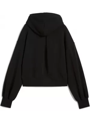 Дамска суитчър PUMA WARDROBE ESS RELAXED CROPPED HOODIE TR 629746-01 ЧЕРНО