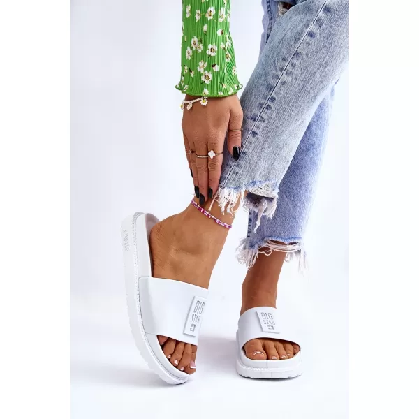  Дамски чехли BIG STAR LL274428 WHITE Big Star Shoes 