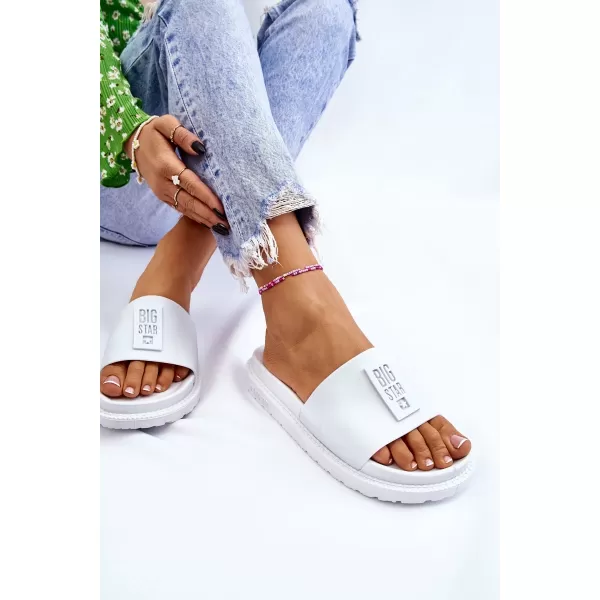  Дамски чехли BIG STAR LL274428 WHITE Big Star Shoes 