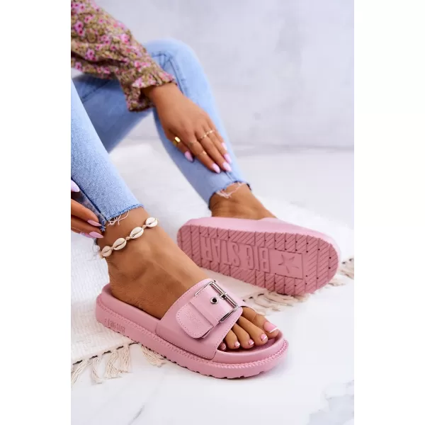  Модни дамски чехли BIG STAR JJ274A308 PINK Big Star Shoes 