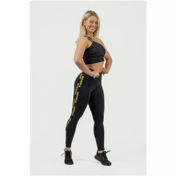  Дамски спортен сутиен с висока поддръжка INTENSE Asymmetric 841 BLACK Nebbia 