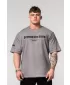Изпрана памучна тежка тениска GRIND 370 LIGHT GREY Nebbia