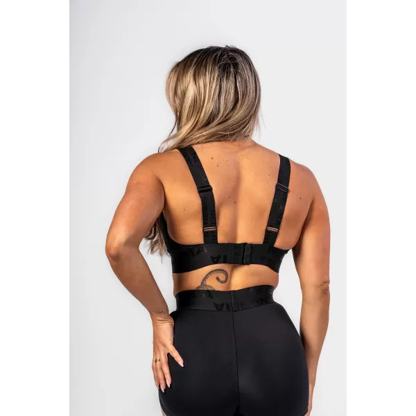  Дамски спортен сутиен с подсилване INTENSE Iconic 844 BLACK Nebbia 