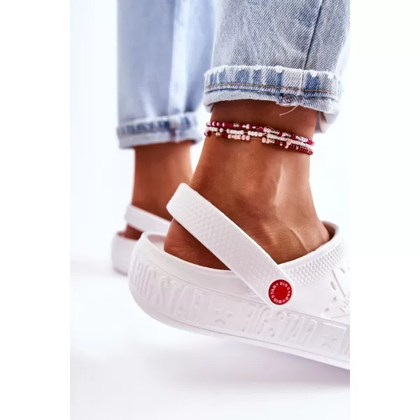  Дамски чехли с приплъзване BIG STAR II275003 WHITE Big Star Shoes 