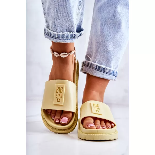  Дамски чехли BIG STAR JJ274A305 YELLOW Big Star Shoes 