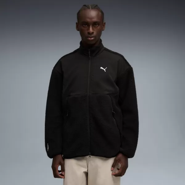  Мъжко яке PUMA TECH SOFT TECH RELAXED SHERPA JACKET 632104-01 ЧЕРЕН 
