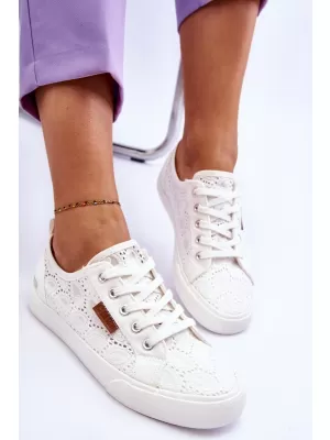 Модни дамски кецове BIG STAR W274925 WHITE Big Star Shoes
