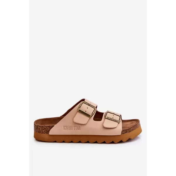  Дамски чехли BIG STAR LL274745 BEIGE Big Star Shoes 