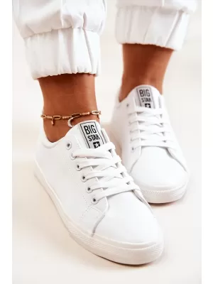 Дамски кожени кецове BIG STAR JJ274311 WHITE Big Star Shoes