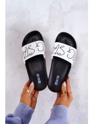 Модни дамски чехли BIG STAR JJ274A275 WHITE Big Star Shoes