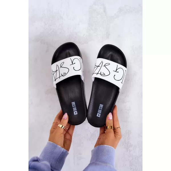  Модни дамски чехли BIG STAR JJ274A275 WHITE Big Star Shoes 