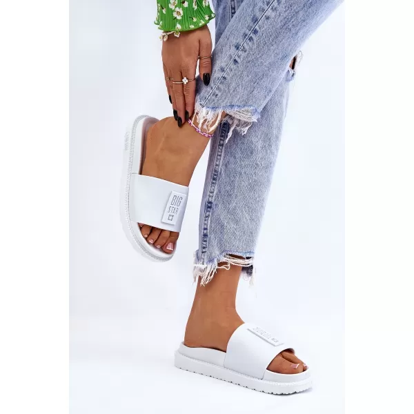  Дамски чехли BIG STAR LL274428 WHITE Big Star Shoes 