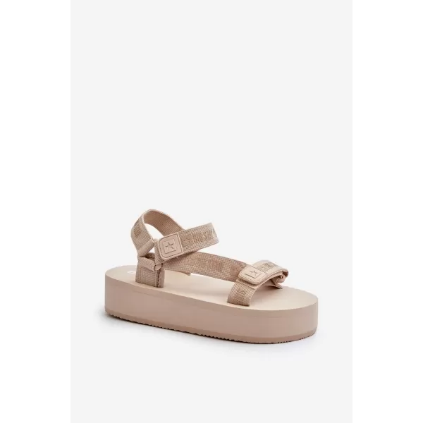  Дамски сандали BIG STAR NN274A528 BEIGE Big Star Shoes 