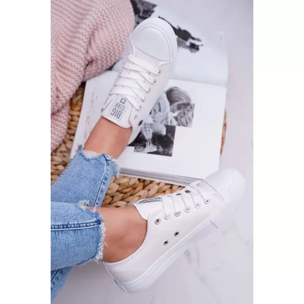  Дамски маратонки BIG STAR V274869 WHITE Big Star Shoes 