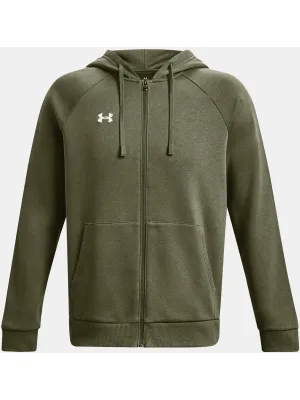 Мъжки суичър UNDER ARMOUR RIVAL FLEECE FZ HOODIE 1379767-390 ЗЕЛЕНО