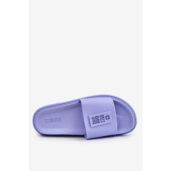  Модни дамски чехли BIG STAR JJ274A304 PURPLE Big Star Shoes 