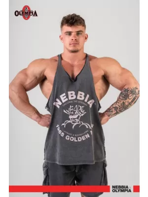 Измит мускулен гръб стрингер GOLDEN AGE 791 BLACK Nebbia