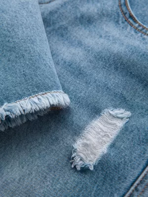 Къси панталони OMBRE OM-SRDS-0157 СВЕТЛО СИНЬО