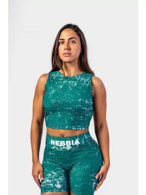 Кроп топ ROUGH GIRL 617 GREEN Nebbia