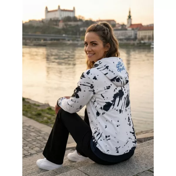  Дамски първокласен функционален суичър ALTISPORT VOJ/ALW036SL/MI01 АБСТРАКЦИЯ 