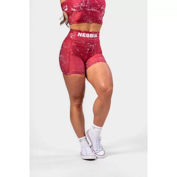  Къси панталони HAMMIES 615 RED Nebbia с висока талия 5 инча 