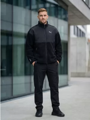 Мъжко яке PUMA TECH SOFT TECH RELAXED SHERPA JACKET 632104-01 ЧЕРЕН
