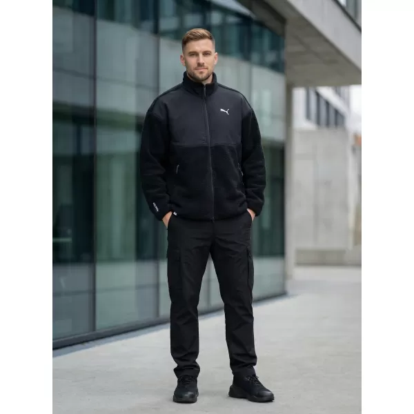  Мъжко яке PUMA TECH SOFT TECH RELAXED SHERPA JACKET 632104-01 ЧЕРЕН 