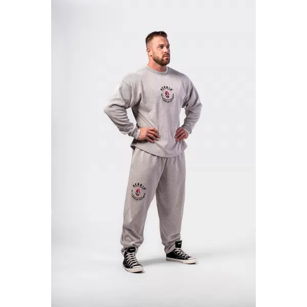  Голям суичър без качулка SIGNATURE 797 LIGHT GREY Nebbia 